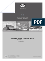 DEIF AGC-4 Parameter List 4189340688 UK - 2014.02.10