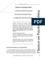 Martín-Baró, Ignacio. (2013) - O Método em Psicologia Política. Trad. Fernando Lacerda. RPP 13 (28) .