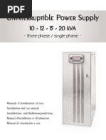 Manual Riello MST 10-12-15-20 Kva