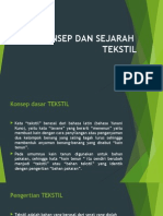 Konsep Dan Sejarah Tekstil