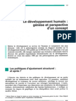 La Notion de Développement Humain