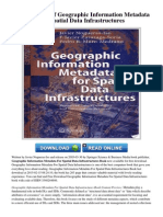 Geographic Information Metadata For Spatial Data Infrastructures PDF