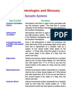 Met. Terminologies and Glossary: Synoptic Systems