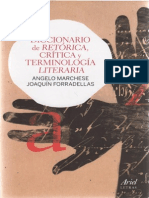 Marchese Angelo Y Forradellas Joaquin - Diccionario de Retorica Critica Y Terminologia Literaria