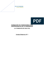 Formacion de Formadores Para Profesionales de La Ensenanza UD 1