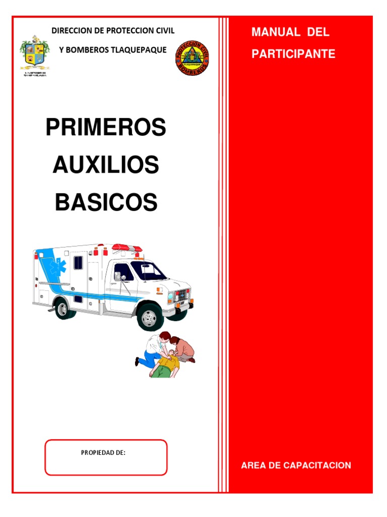 Manual Primeros Auxilios PDF Reanimación cardiopulmonar Primeros