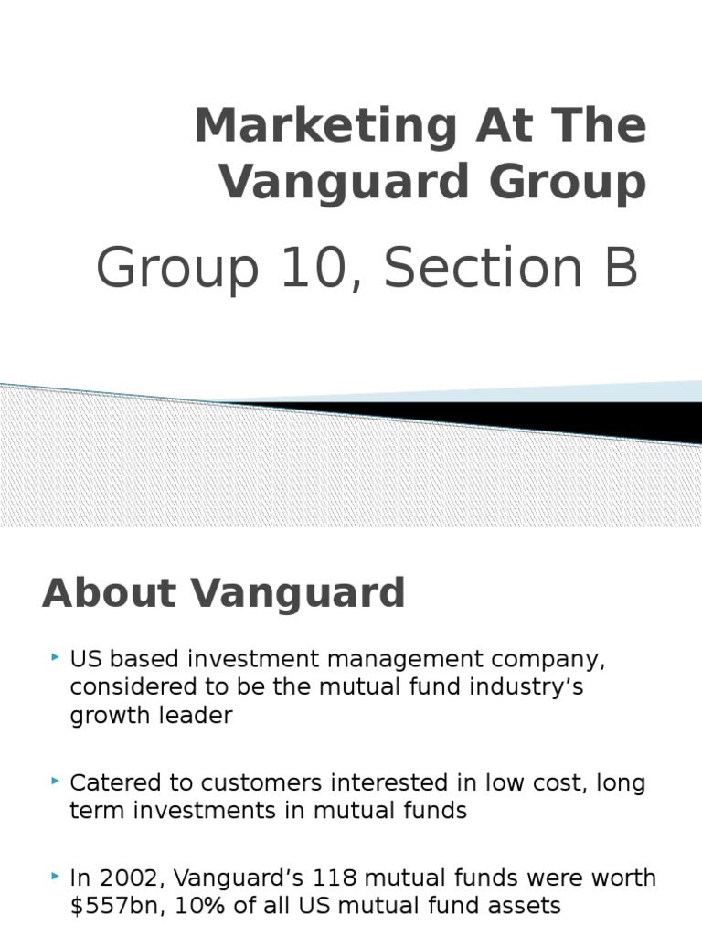 Marketing Strategies for Vanguard Group | PDF | Mutual Funds | The ...