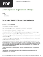 Dicas Para (PARECER) Ser Mais Inteligente_ « Gênios
