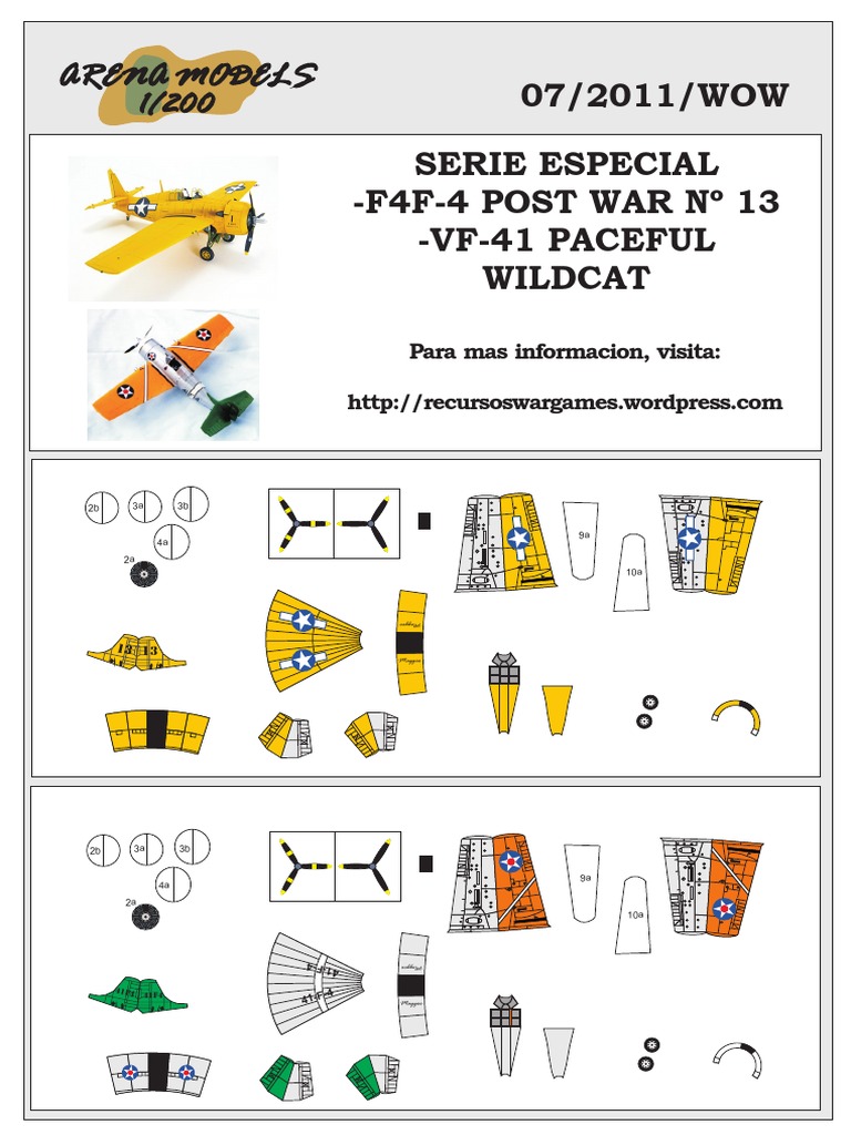 Grumman F4F-4 Wildcat - ESPECIAL1 | PDF