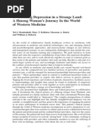 Mendenhall - Overcoming Depression in A Strange Land - A Hmong Womanâ S Journey in The World of Western Medicine