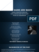Poem Sadie and Maud