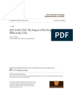 KJV in The USA - The Impact of The King James Bible in The USA