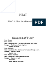 Unit 7.1: Heat As A Form of Energy