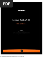 Lenovo A7 30 A3300 Manual