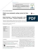 Study On An Automatic Sorting System For Date Fruits: Journal of The Saudi Society of Agricultural Sciences