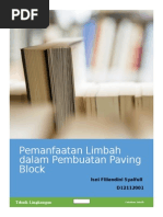 Download Pemanfaatan Limbah Dalam Pembuatan Paving Block ISNI FILIANDINI by isniazzahra SN256523724 doc pdf