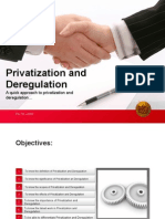 A Quick Approach To Privatization and Deregulation