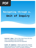 unit of inquiry format