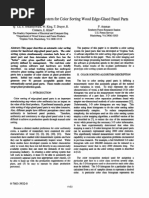 Machine Vision System For Color Sorting Wood Edge-Glued Panel Parts