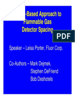 Flammable Gas Detetctor Spacing