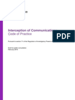 UK Interception of Communications & Equipment Interference Codes of Practice