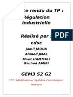 Compte Rendu Du Tp Régulation Industrielleds