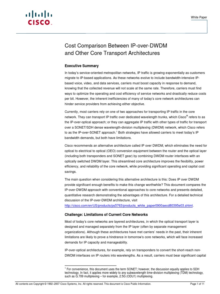 7 - White Paper | PDF | Wavelength Division Multiplexing | Computer Network