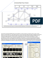 SAP2000 Cold-Formed Steel Truss