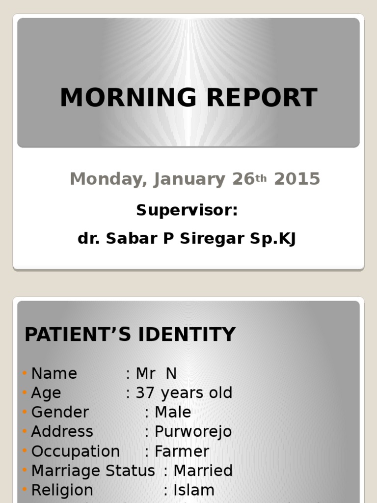 Morning Report: Monday, January 26 2015 | PDF | Wellness | Lifestyle