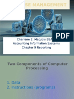 Report in Accounting Information System