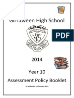 Year 10 Assessment Handbook