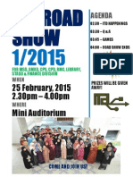 Itd Road Show: 25 February, 2015 2.30pm - 4.00pm Mini Auditorium