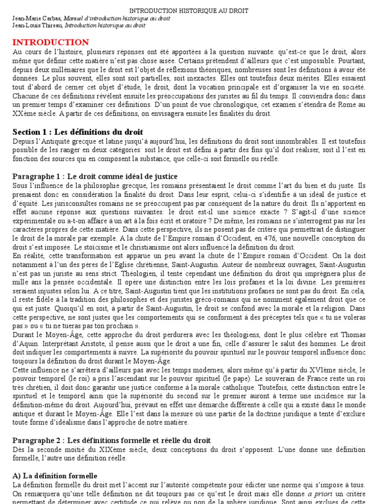 Introduction Historique Au Droit L1 Fiches Pdf Introduction Historique Au Droit | PDF | Droit romain | République romaine