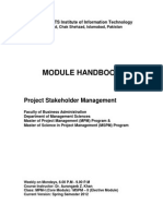 Module Handbook (Project Stakeholder Management)