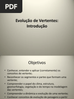 Aula sobre evolução de vertentes