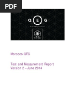 Morocco QEG Test and Measurement Report Version 2 - June 2014