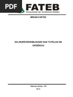 TCC tutelas de urgência