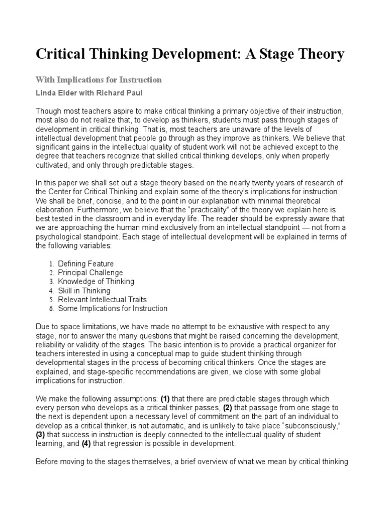 Critical thinking theories pdf picture