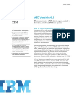 AIX Versión 6.1: El Sistema Operativo UNIX Abierto, Seguro, Escalable y Fiable para Servidores IBM Power Systems