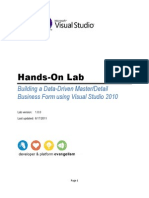 Hands-On Lab: Building A Data-Driven Master/Detail Business Form Using Visual Studio 2010