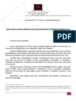 Dicas objetivas concursos trabalhistas