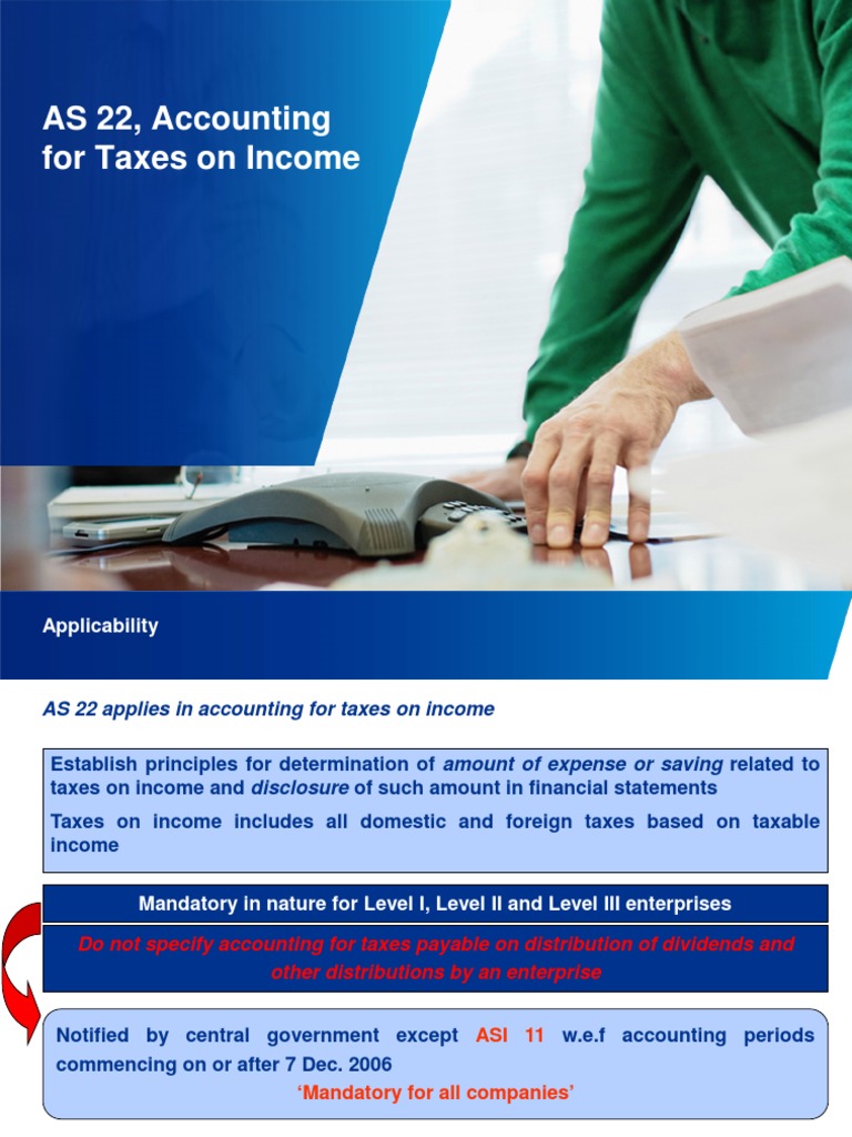 AS 22: Accounting for Income Taxes | PDF | Deferred Tax | Tax Expense