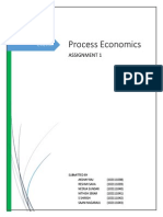 Process Economics: Assignment 1