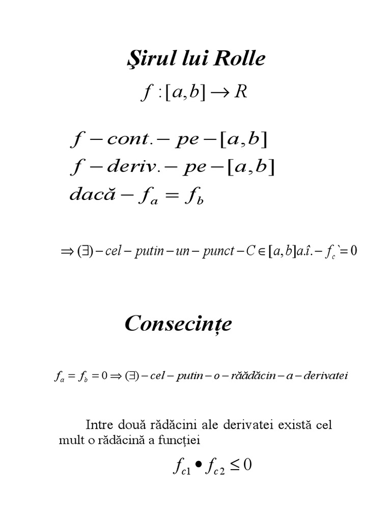Rolle | PDF