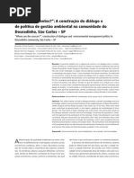 “Cadê as nascentes?”