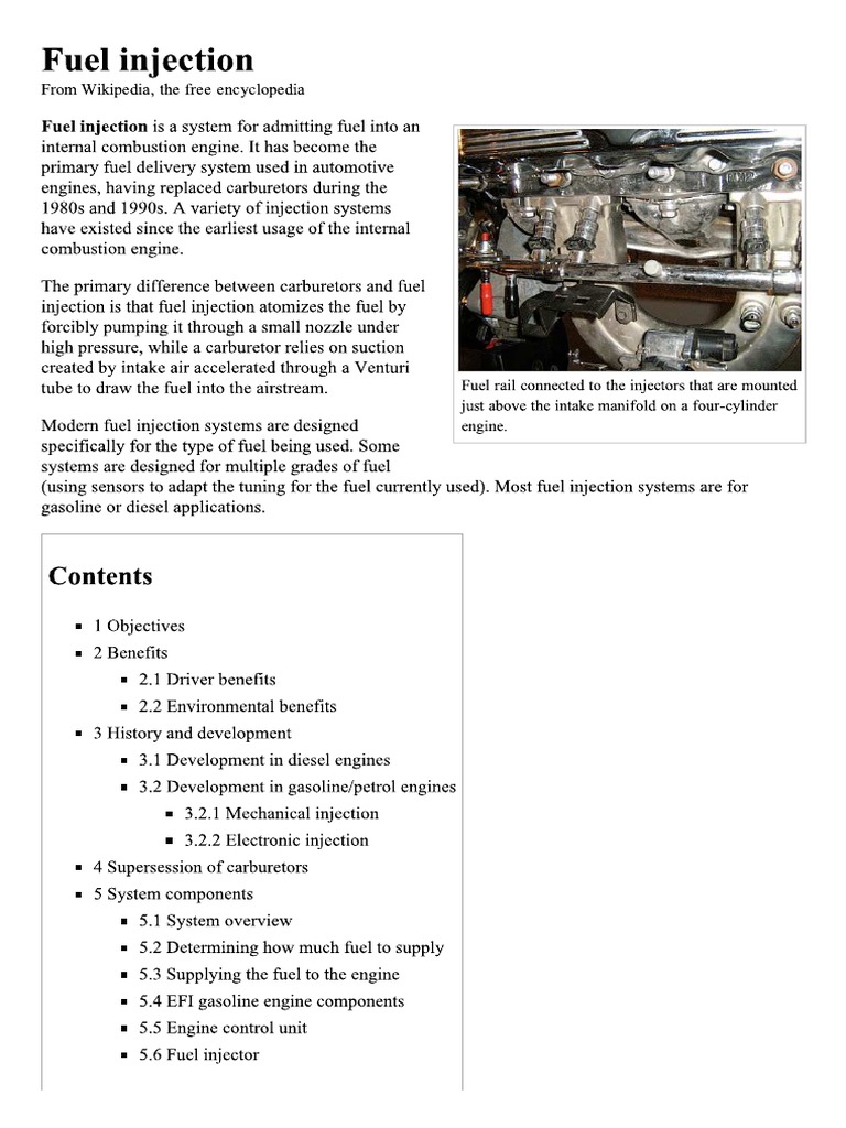 Fuel Injection | PDF