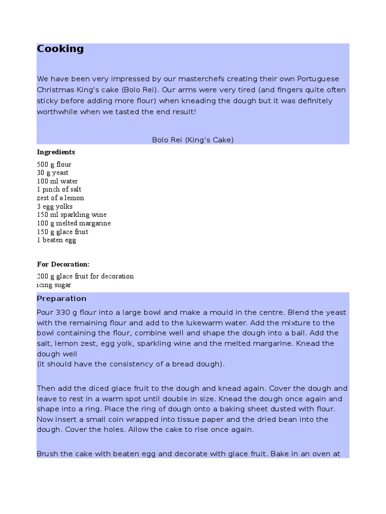 Cooking | PDF