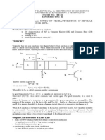 BJT Characteristics & Analysis