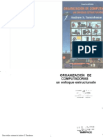 Andrew S Tanenbaum Organizaciones de Computadoras Un Enfoque Estructurado 4ta SCAN 2000 ESP PDF