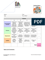 Timeline Rubric TLE